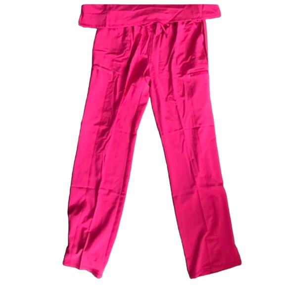 NWT Hot Pink Scrubstar Performance Yoga Scrub Pants- Size XS - Picture 5 of 8